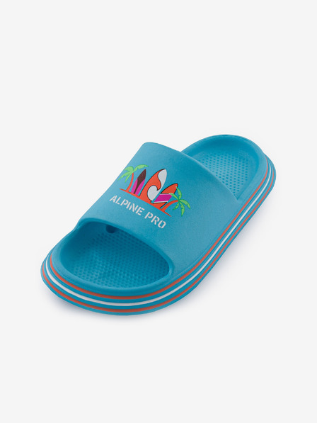 ALPINE PRO Blaue Kinderpantoffeln ALPINE PRO LARINO