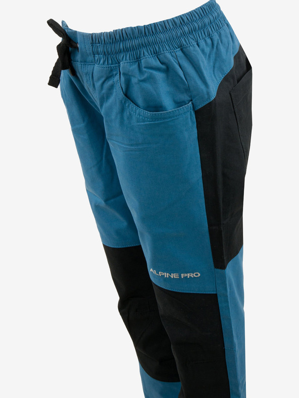 ALPINE PRO Schwarz-blaue Kinder-Sporthose ALPINE PRO Derako