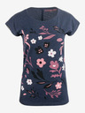 ALPINE PRO Rosa und blaues Damen-T-Shirt mit Blumenmuster ALPINE PRO UDAWA