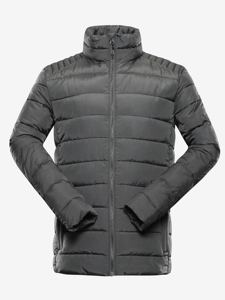 ALPINE PRO Graue Herren-Winter-Steppjacke ALPINE PRO GARAT