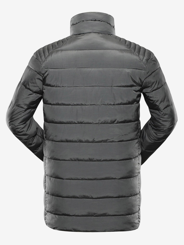 ALPINE PRO Graue Herren-Winter-Steppjacke ALPINE PRO GARAT