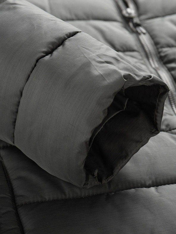 ALPINE PRO Graue Herren-Winter-Steppjacke ALPINE PRO GARAT