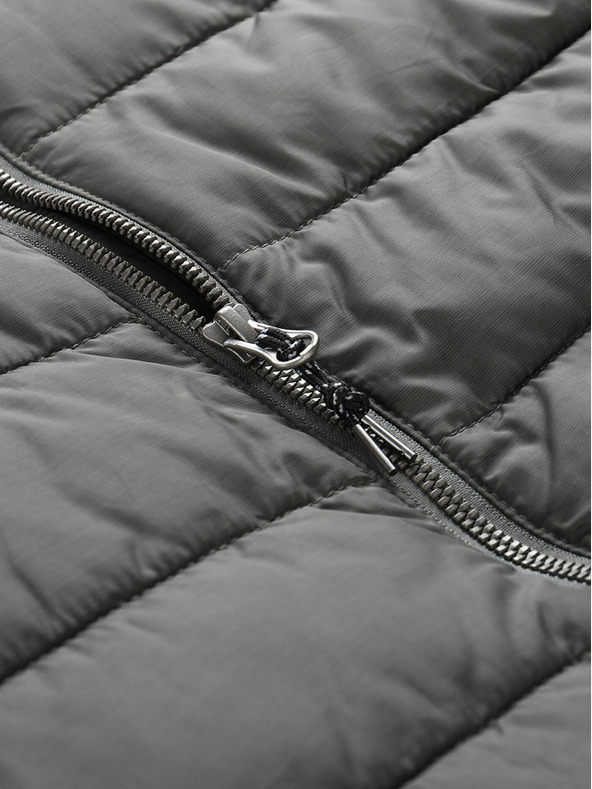 ALPINE PRO Graue Herren-Winter-Steppjacke ALPINE PRO GARAT