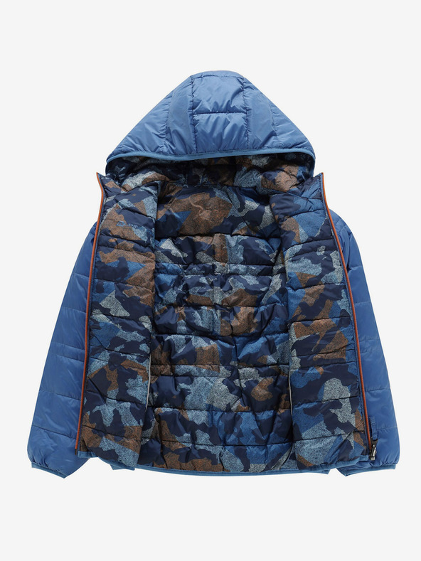 ALPINE PRO Blaue Kinder-Wende-Winterjacke ALPINE PRO EROMO