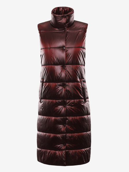 ALPINE PRO Burgunderfarbene Winter-Steppweste für Damen ALPINE PRO UREFA