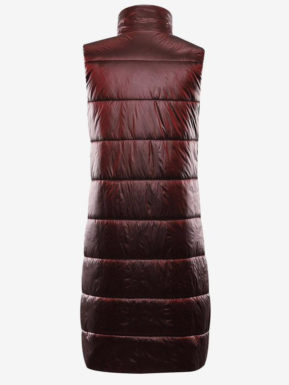 ALPINE PRO Burgunderfarbene Winter-Steppweste für Damen ALPINE PRO UREFA