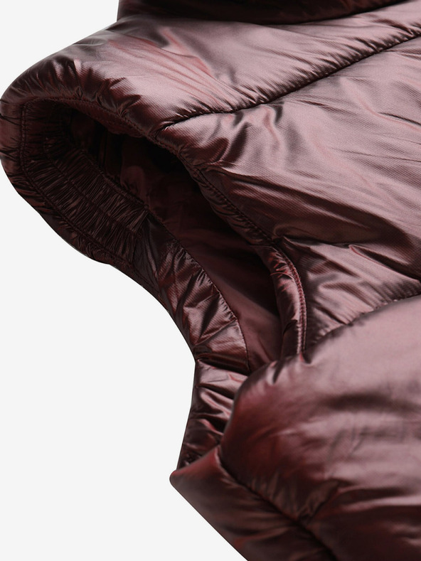 ALPINE PRO Burgunderfarbene Winter-Steppweste für Damen ALPINE PRO UREFA