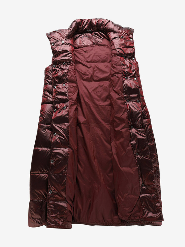 ALPINE PRO Burgunderfarbene Winter-Steppweste für Damen ALPINE PRO UREFA