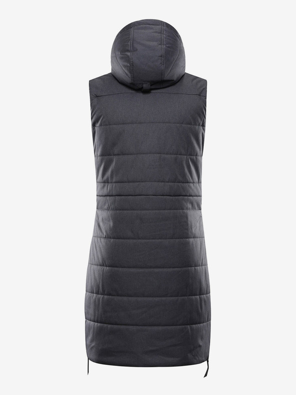 ALPINE PRO Dunkelgraue Damen-Winter-Steppweste mit Membran ALPINE PRO HARDA