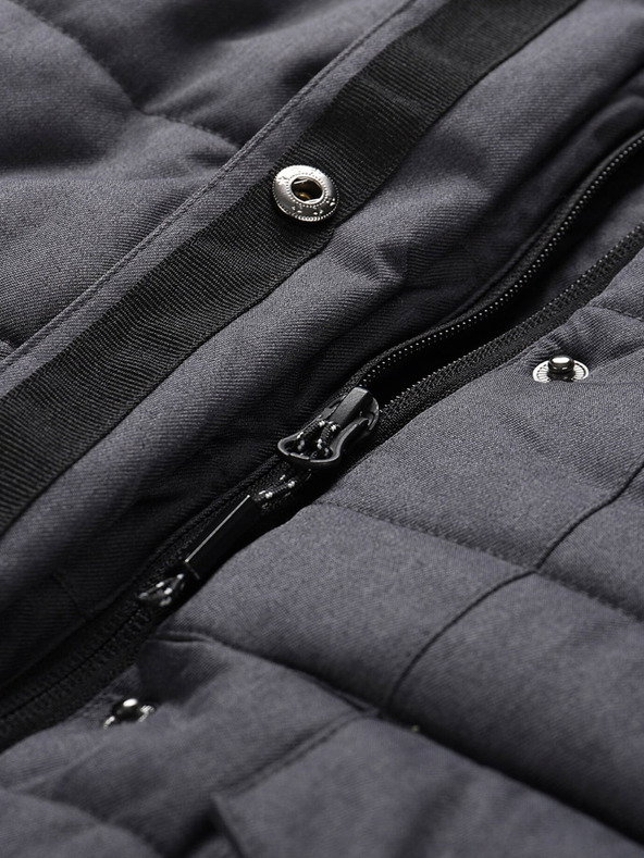 ALPINE PRO Dunkelgraue Damen-Winter-Steppweste mit Membran ALPINE PRO HARDA