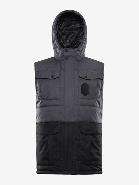 ALPINE PRO Dunkelgrauer Herren-Winterparka mit Membrane ALPINE PRO HARD