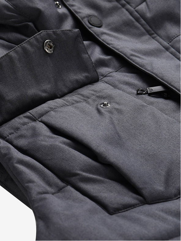 ALPINE PRO Dunkelgrauer Herren-Winterparka mit Membrane ALPINE PRO HARD