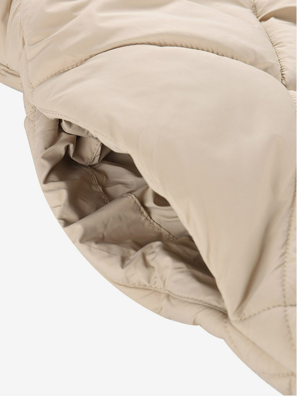 NAX Cremefarbene Damen-Winter-Steppweste NAX ELEDA