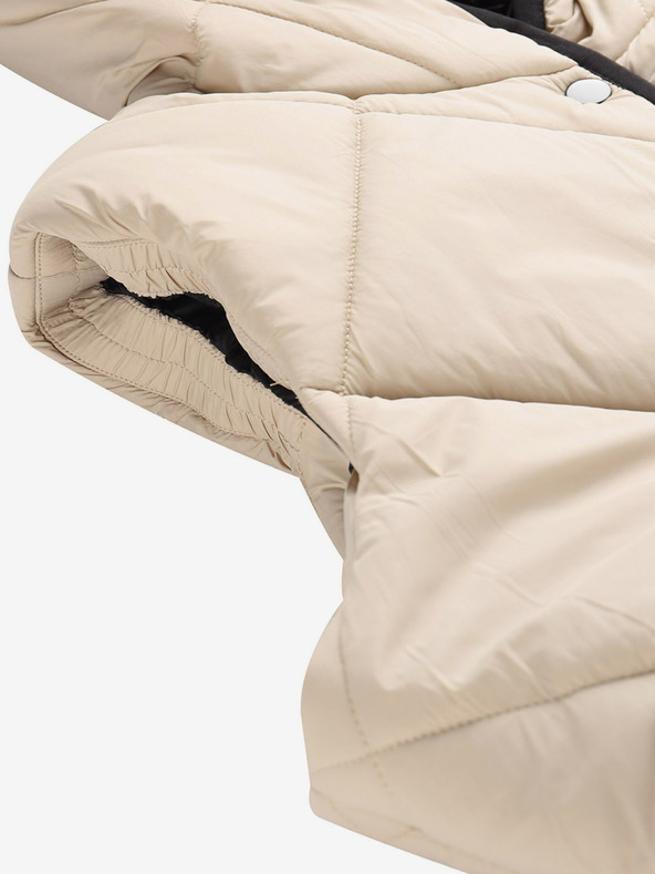 NAX Cremefarbene Damen-Winter-Steppweste NAX ELEDA