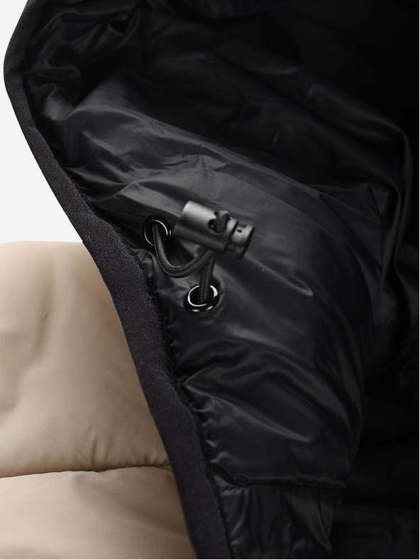 NAX Cremefarbene Damen-Winter-Steppweste NAX ELEDA