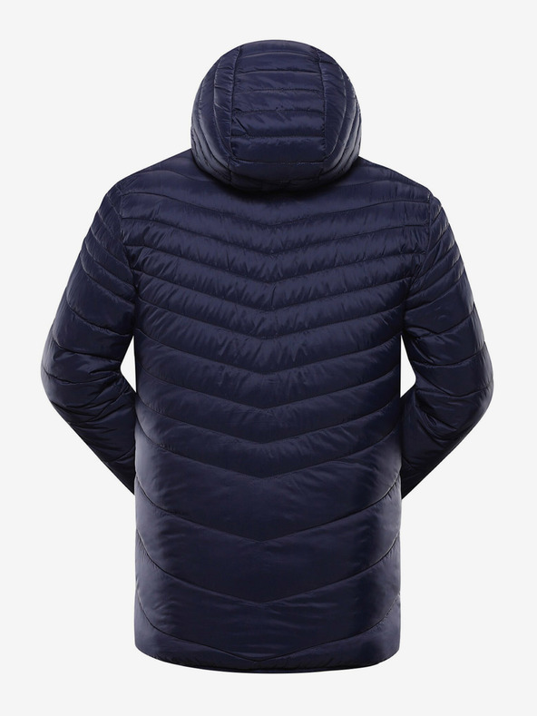 ALPINE PRO Braun-blaue Herren-Wende-Winterjacke ALPINE PRO EROM