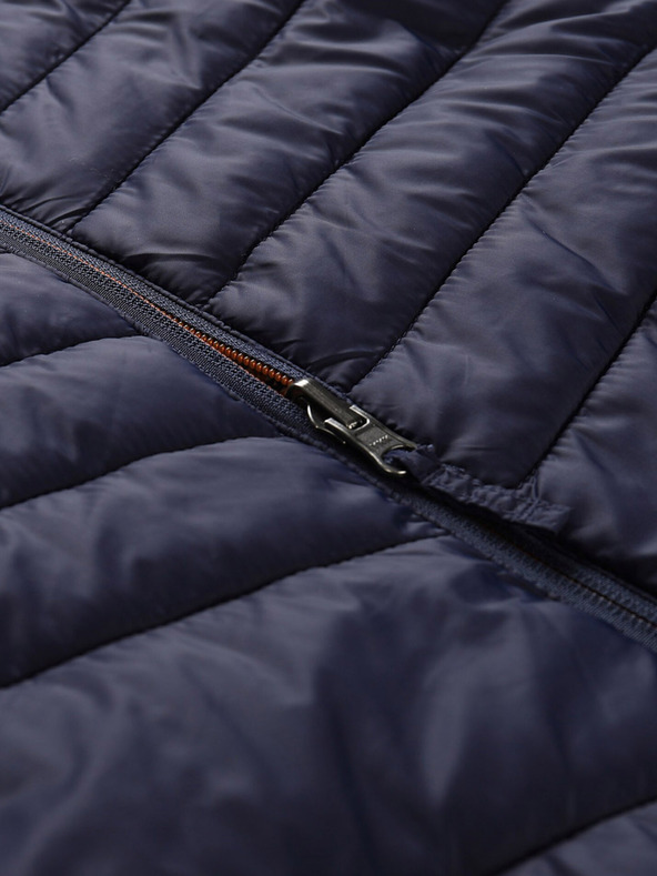 ALPINE PRO Braun-blaue Herren-Wende-Winterjacke ALPINE PRO EROM