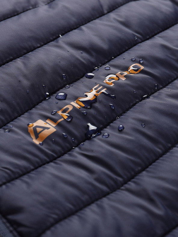 ALPINE PRO Braun-blaue Herren-Wende-Winterjacke ALPINE PRO EROM