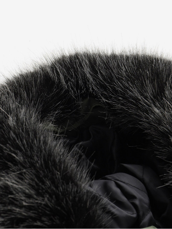 ALPINE PRO Schwarz-grüne Kinder-Winterjacke ALPINE PRO EGYPO