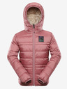 ALPINE PRO Beige-rosa Kinder-Wende-Winterjacke ALPINE PRO EROMO
