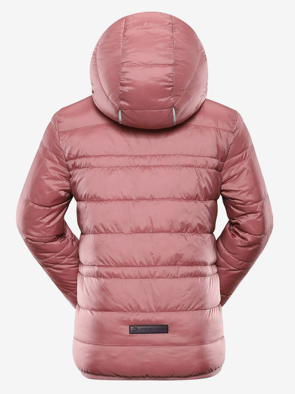 ALPINE PRO Beige-rosa Kinder-Wende-Winterjacke ALPINE PRO EROMO