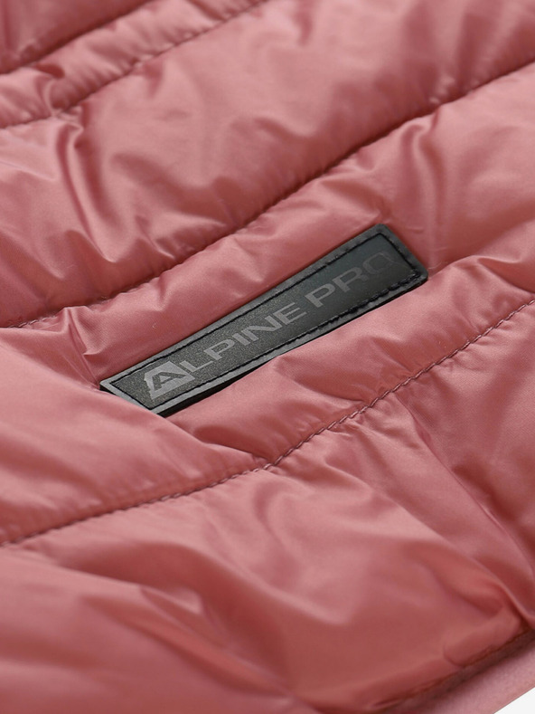 ALPINE PRO Beige-rosa Kinder-Wende-Winterjacke ALPINE PRO EROMO