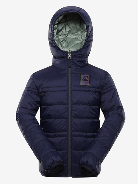 ALPINE PRO Khakiblaue Kinder-Wende-Winterjacke ALPINE PRO EROMO