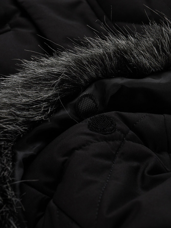 ALPINE PRO Schwarzer Damen-Wintersteppmantel ALPINE PRO GOSBERA