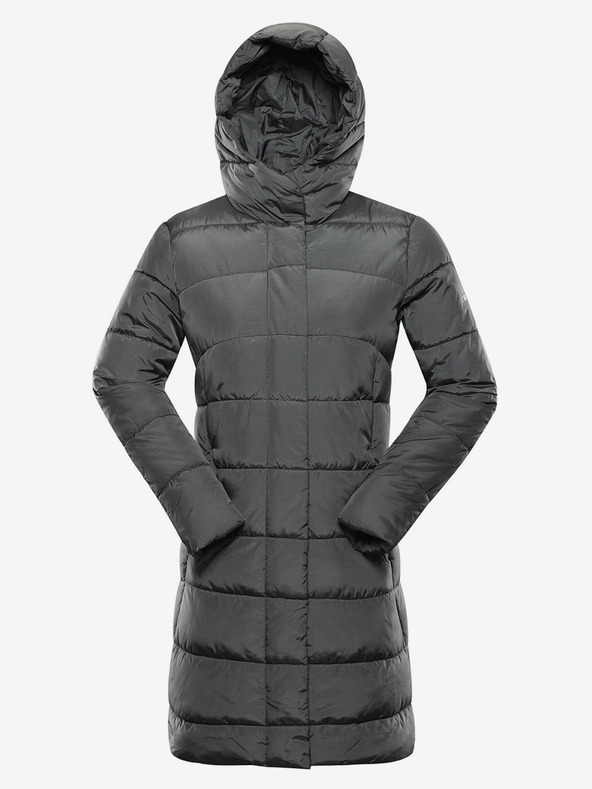 ALPINE PRO Grauer Damen-Wintersteppmantel ALPINE PRO EDORA