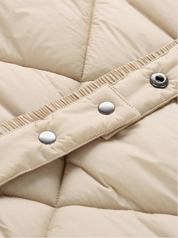 NAX Beige Damen-Winter-Steppmantel NAX ZARGA