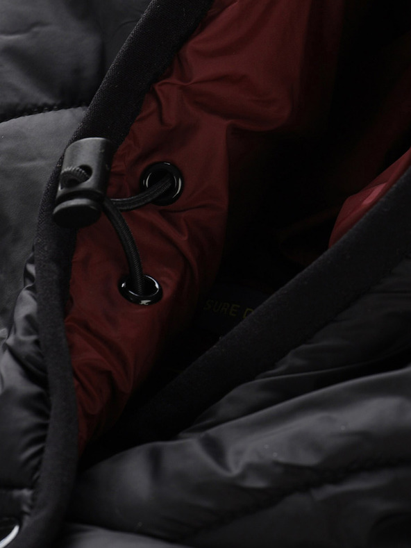 NAX Schwarzer Damen-Winter-Steppmantel NAX ZARGA