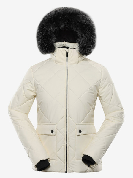 ALPINE PRO Cremefarbene Damen-Winterjacke ALPINE PRO LODERA