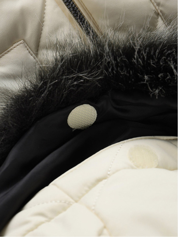 ALPINE PRO Cremefarbene Damen-Winterjacke ALPINE PRO LODERA