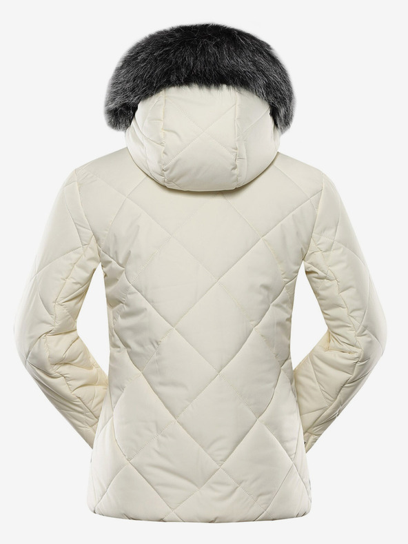 ALPINE PRO Cremefarbene Damen-Winterjacke ALPINE PRO LODERA