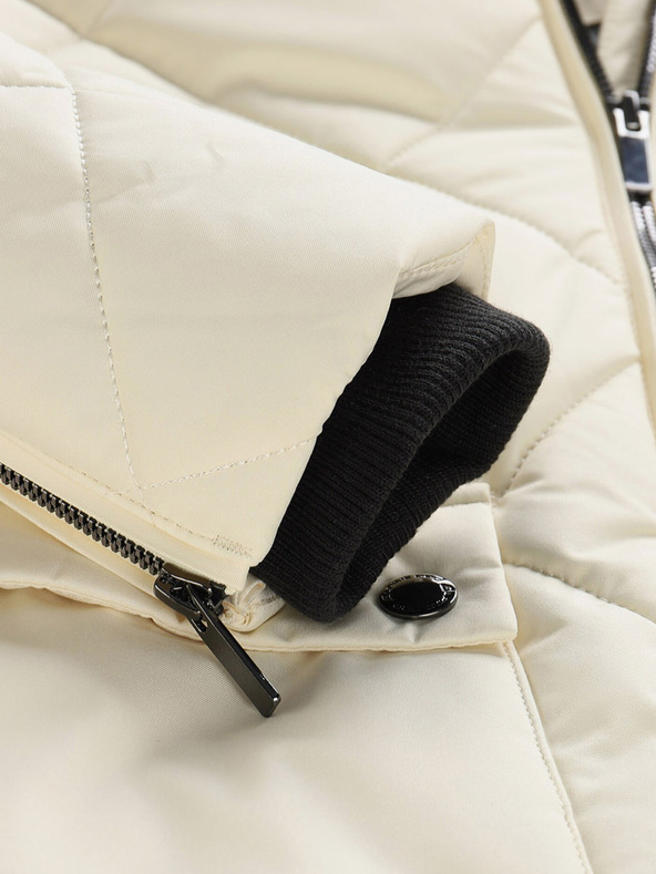 ALPINE PRO Cremefarbene Damen-Winterjacke ALPINE PRO LODERA