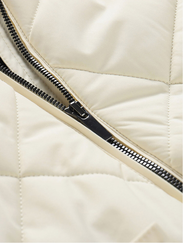 ALPINE PRO Cremefarbene Damen-Winterjacke ALPINE PRO LODERA