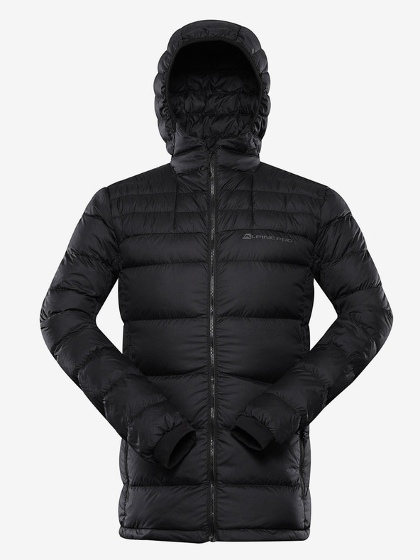 ALPINE PRO Schwarze Herren-Winter-Steppjacke ALPINE PRO ROGIT