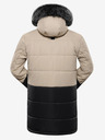 ALPINE PRO Schwarz-beige Herren-Winterjacke ALPINE PRO EGYP