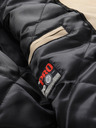 ALPINE PRO Schwarz-beige Herren-Winterjacke ALPINE PRO EGYP
