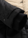 ALPINE PRO Schwarz-beige Herren-Winterjacke ALPINE PRO EGYP
