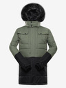 ALPINE PRO Schwarz-grüne Herren-Winterjacke ALPINE PRO EGYP