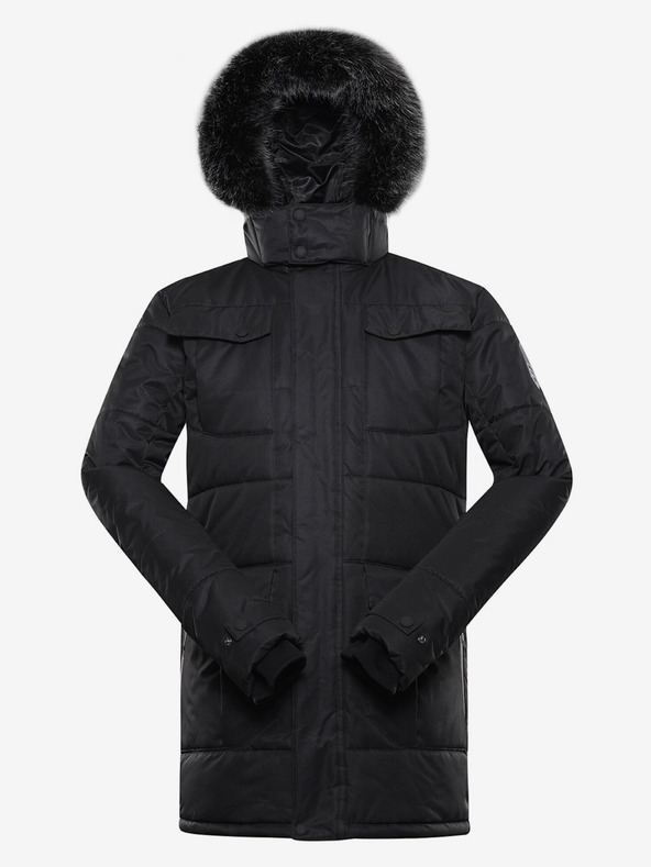 ALPINE PRO Schwarze Herren-Winterjacke ALPINE PRO Egyp