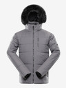 ALPINE PRO Graue Herren-Winterjacke ALPINE PRO LODER
