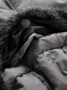 ALPINE PRO Graue Herren-Winterjacke ALPINE PRO LODER