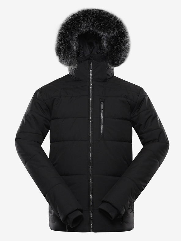 ALPINE PRO Schwarze Herren-Winterjacke ALPINE PRO LODER