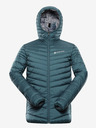 ALPINE PRO Grün-weiße Herren-Wende-Winterjacke ALPINE PRO EROM