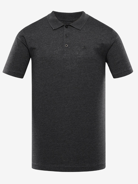 NAX Dunkelgraues Herren Basic-Poloshirt NAX HOFED