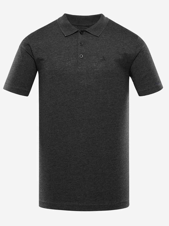 NAX Dunkelgraues Herren Basic-Poloshirt NAX HOFED