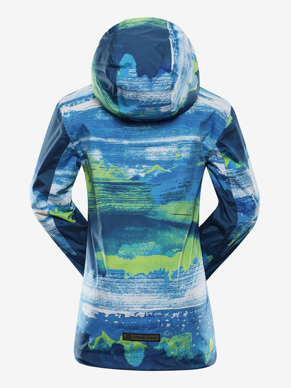 ALPINE PRO Grün-blaue Jungen-Outdoor-Jacke ALPINE PRO ZEREDO