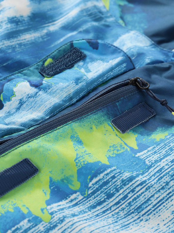 ALPINE PRO Grün-blaue Jungen-Outdoor-Jacke ALPINE PRO ZEREDO